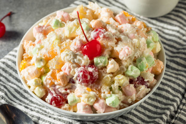 istock Sweet Colorful Marshmallow Ambrosia Salad 1352567467