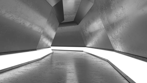istock Futuristic Tunnel with Neon Lights 1352577962