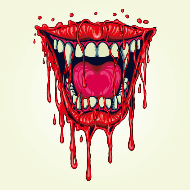 Lips Vampire Melting Bloody Vector illustrations Lips Vampire Melting Bloody Vector illustrations for your work Logo, mascot merchandise t-shirt, stickers and Label designs, poster, greeting cards advertising business company or brands. vampire illustrations stock illustrations