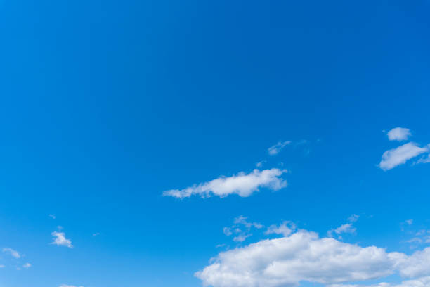istock Beautiful blue sky with clouds in clear sunny weather 1352581086
