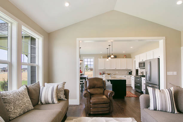 istock Lovely sitting room next to kitchen 1352586692