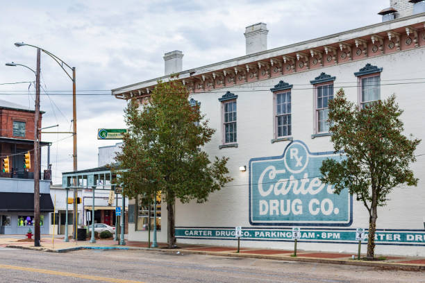 carter drug company en el centro de selma - dallas county fotografías e imágenes de stock