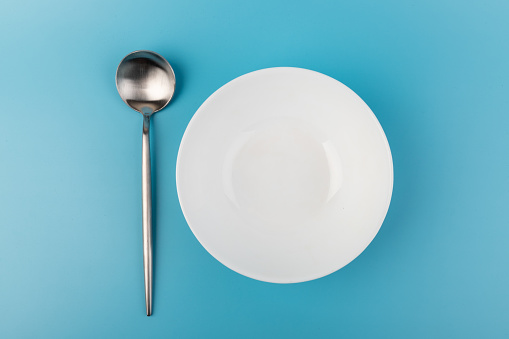 Ceramic plate, bowl, chopsticks, spoon set