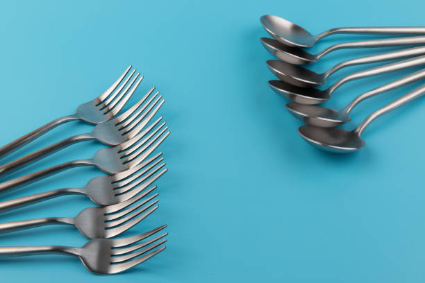 istock Set cutlery of fork, spoon and knife. for your design. 1352591870