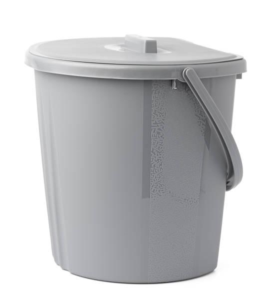 istock Single plastic bucket isolated on a white background 1352592699