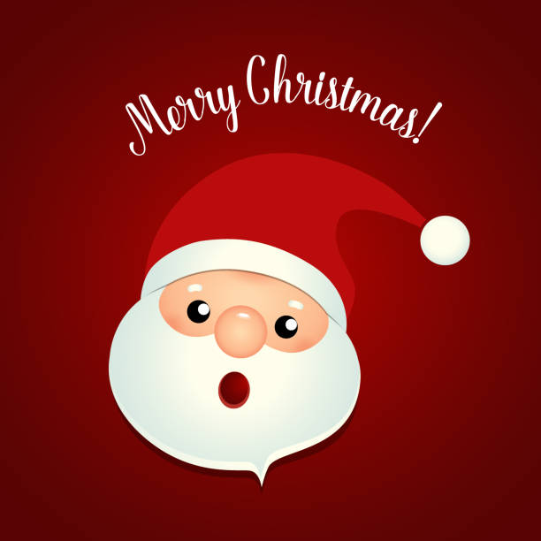 istock Christmas Greeting Card with Christmas Santa Claus. Vector illustration 1352600184