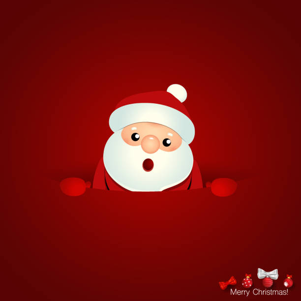 istock Christmas Greeting Card with Christmas Santa Claus. Vector illustration 1352600262
