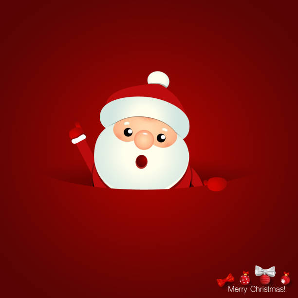 istock Christmas Greeting Card with Christmas Santa Claus. Vector illustration 1352602331