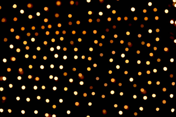 istock Bokeh from an electric garland. Background, backdrop for a card. 1352603226