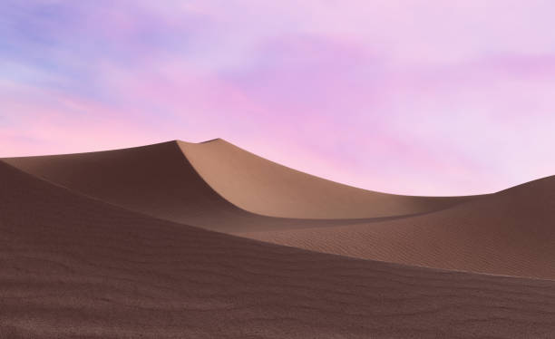 istock Natural desert dune scenery at sunset 1352605807