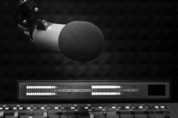 istock Professional microphone and sound mixer 1352609144