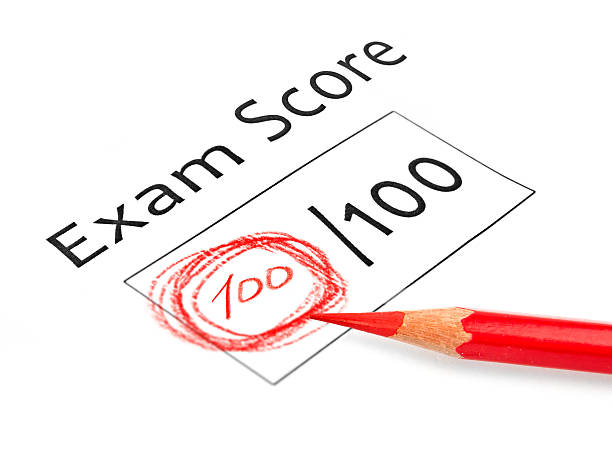 Final Exam Marked With 100% Final Exam Marked With 100% report card stock pictures, royalty-free photos & images