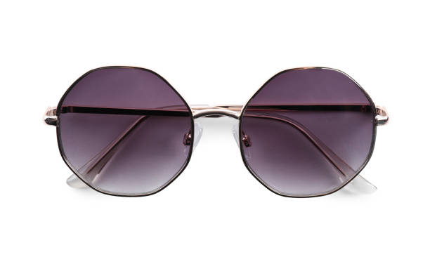 istock Stylish sunglasses isolated on white. Beach object 1352616740