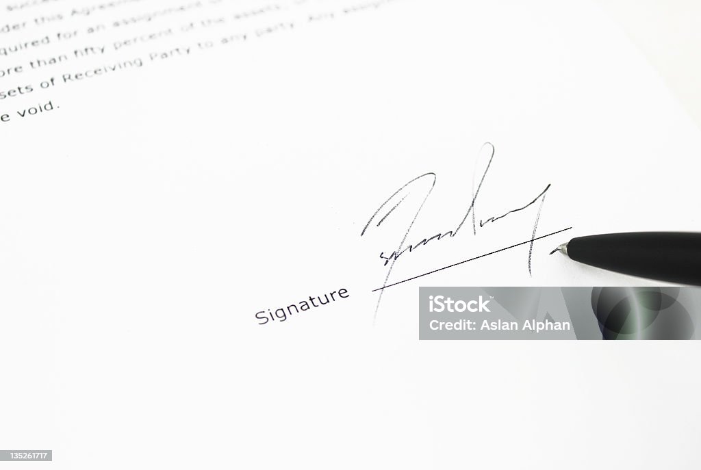 Firma - Foto de stock de Acabar libre de derechos