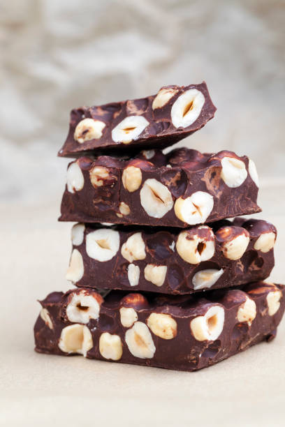 istock bitter chocolate with hazelnuts, homemade 1352617952