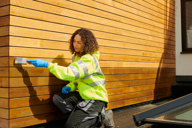 protecting the cedar cladding protecting the cedar cladding wood stain stock pictures, royalty-free photos & images