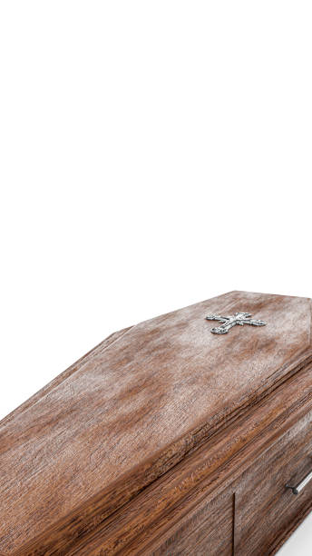 istock wooden coffin isolated on white 1352623691