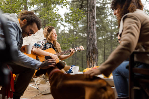 istock Guitar music on a patio! 1352623890
