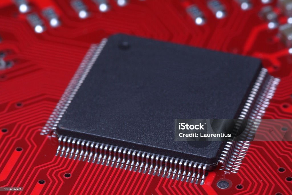 Circuito integrado - Foto de stock de Chip - Componente de ordenador libre de derechos