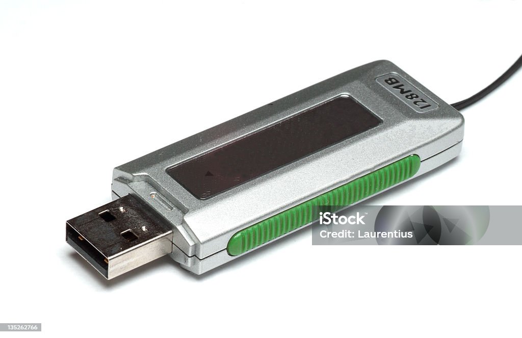 pendrive USB - Royalty-free Branco Foto de stock