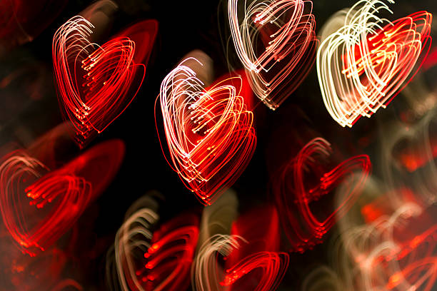 istock valentine background with heart-shaped lights 135263063