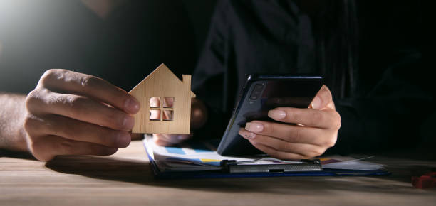 istock Real estate agent and Sales manager 1352643278