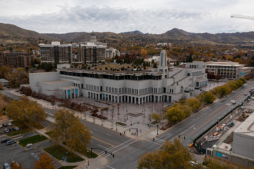 The Jesus Christ Church of Latter Day Saints Conference Center in Salt Lake City Utah is the premier meeting hall for the Church, holding 21,000 people.