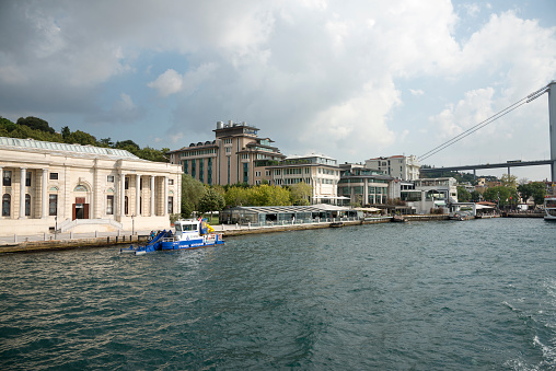 Istanbul, Turkey - Sep 11, 2018: Radisson Blu Hotel, Ortakoy, Besiktas, Bosphorus, Istanbul, Turkey