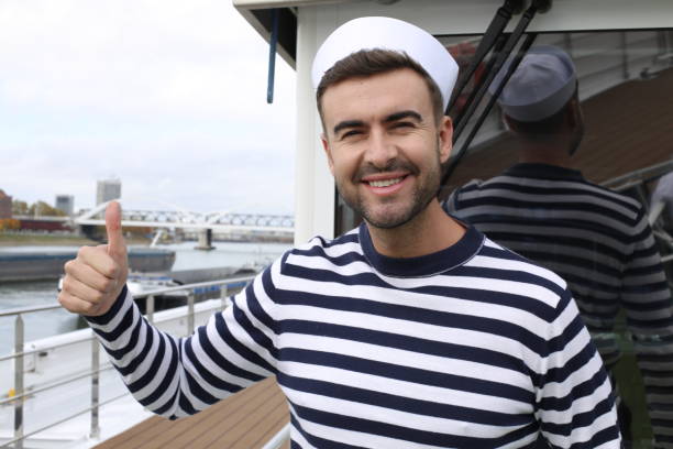 Cute sailor giving a thumbs up.