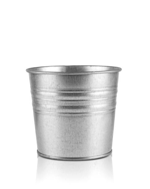 istock Metal bucket without handles. 1352646551