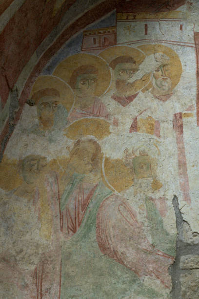 istock Frescos of  St. Nicholas church in Myra 1352646827