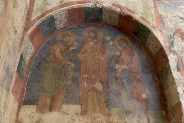 istock Frescos of  St. Nicholas church in Myra 1352648041