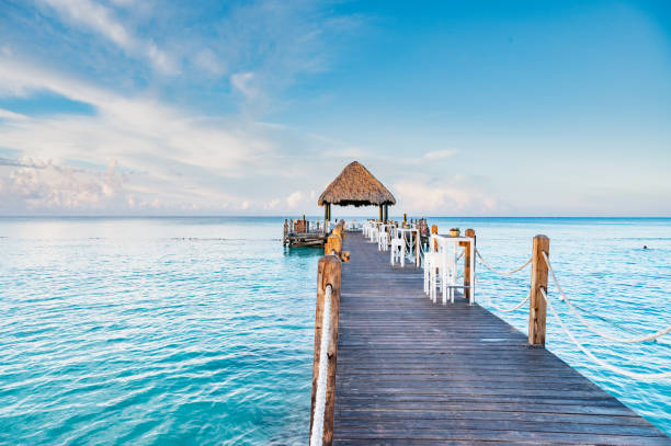 istock gazebo on the pier in the sea 1352651962