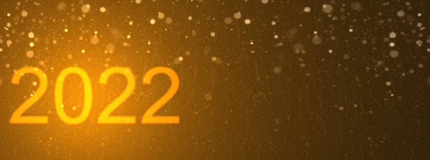 istock 2022 Golden and black glow new year background include light dark cloud smoke steamer and glitter 1352653650