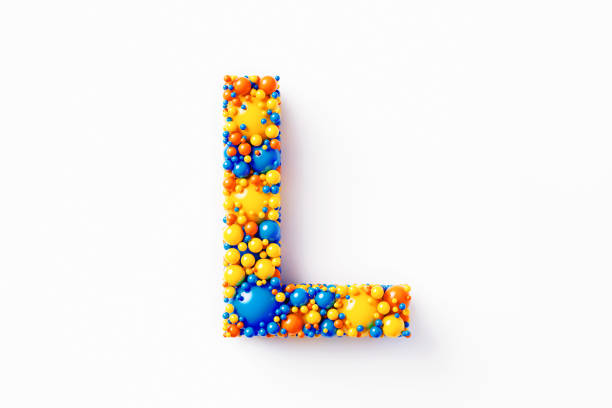 istock Colorful Capital Letter L Sitting On White Background 1352654652