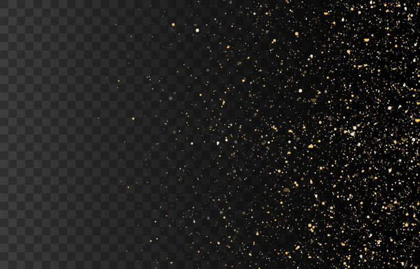 istock Gold glitter texture, gold confetti, isolated gold dust particles. Golden abstract particles. Explosion of confetti with sparkles. Festive Christmas background. Isolated on transparent. 1352660159