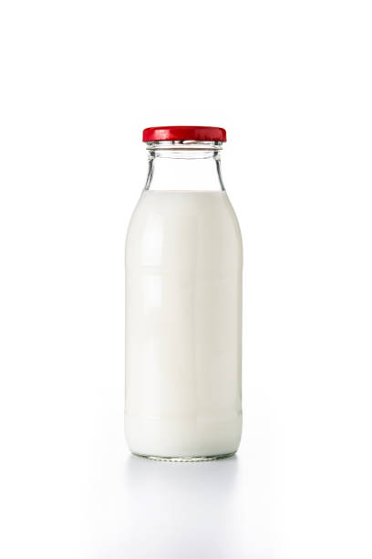 istock Milk bottle isolated on white background 1352662074