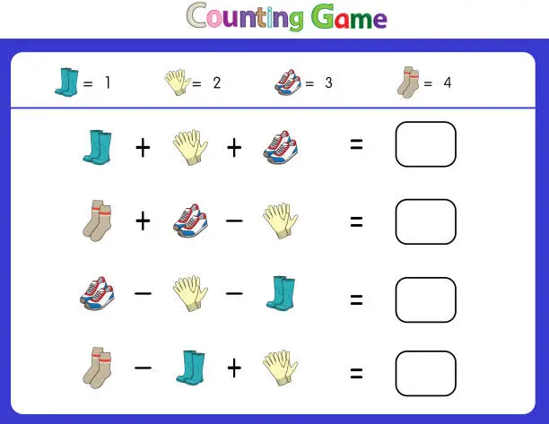 Vector illustration of Educational illustrations by matching words for young children. Learn words to match pictures. as shown in the cloths category