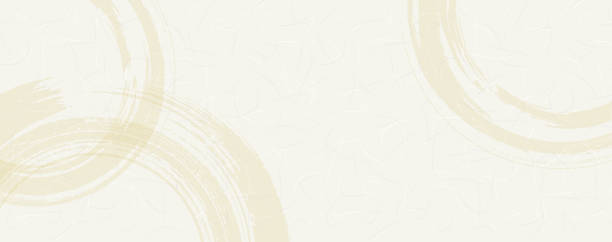 istock Japanese-style background with Japanese paper and ripple texture 1352674412