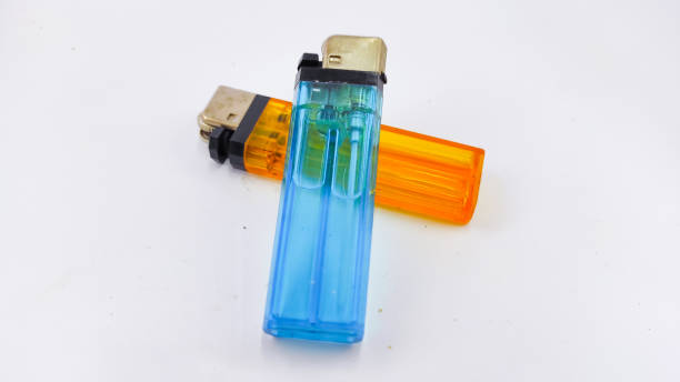 istock Yellow and blue gas lighter - stock photo 1352674663