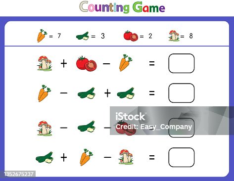 istock Educational illustrations by matching words for young children. Learn words to match pictures. as shown in the  vegetable category 1352675237