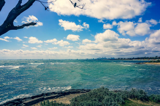 A coast in Australia next to Melbourne.