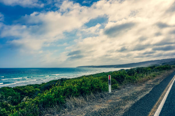 istock View over plants to the beach and ocean in Australia. 1352682151