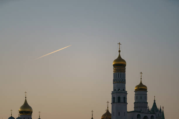Domes and crosses on the Russian Orthodox Church in Havana, Cuba.