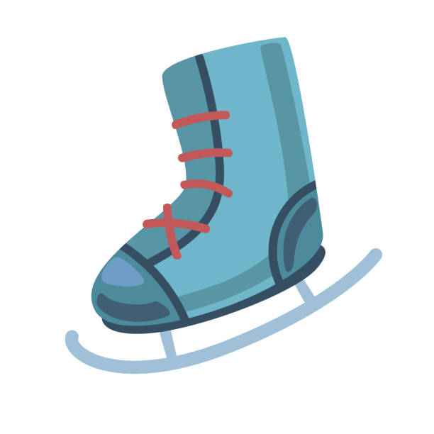 フラットスタイルのアイススケートアイコン。分離されたベクター。 - ice float点のイラスト素材／クリップアート素材／マンガ素材／アイコン素材