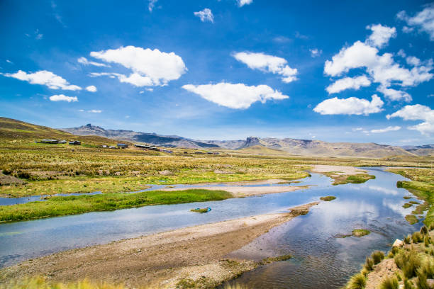 istock Beautiful landscapes on the road between Puno and Cosco , Peru. 1352696071