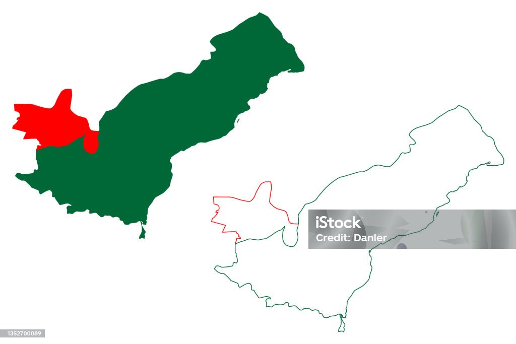 Pathankot District Map Vector Illustration Scribble Sketch Pathankot ...