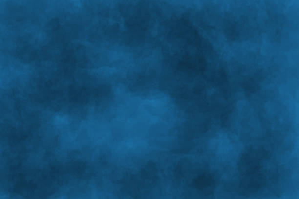 Painted paper , canvas , wall .Textured background in dark blue tones. Abstract contemporary painting .