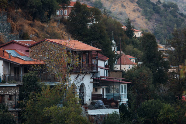 Old beautiful town on the Cyprus mountains