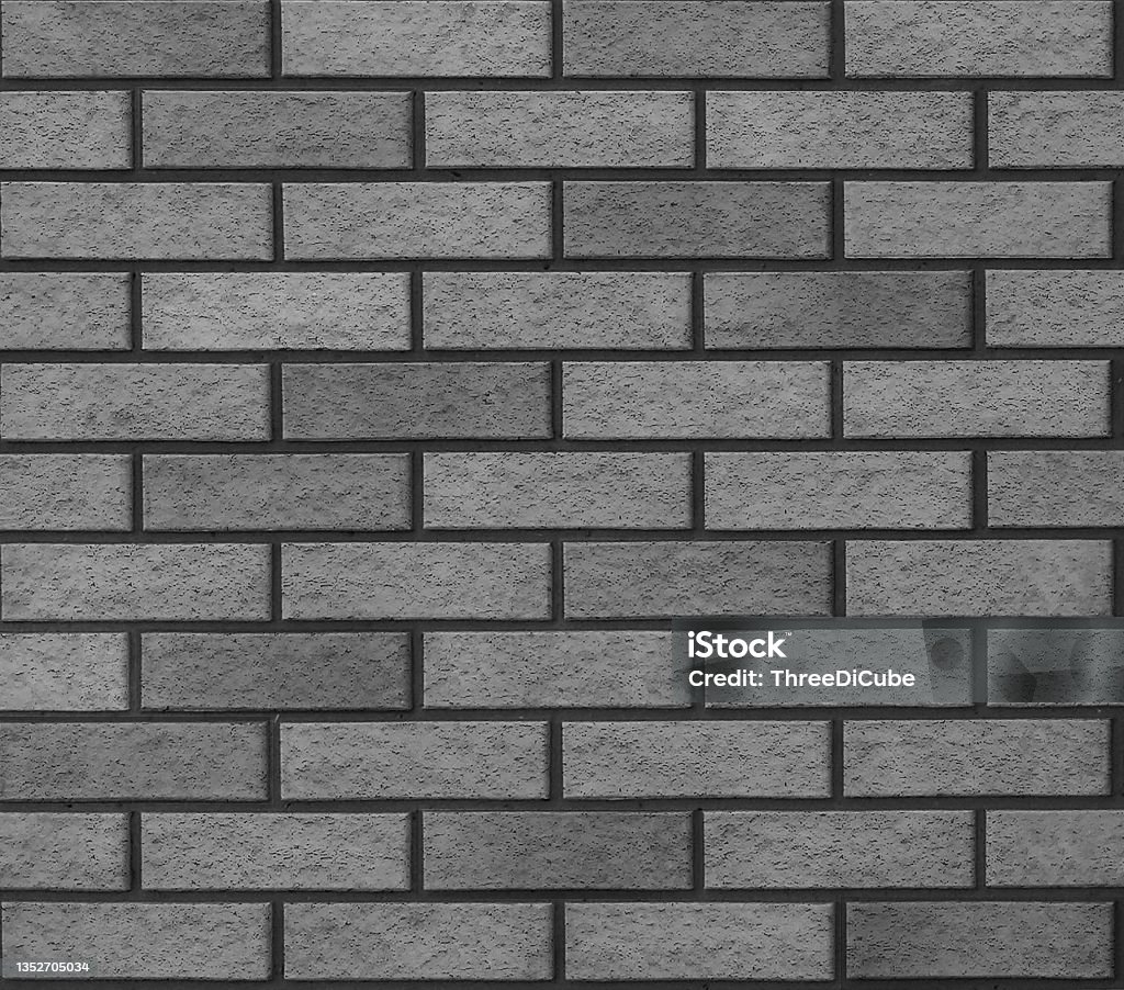 Bicolor brick bond mixing and matching pattern Gray brick wall masonry texture Tessellation Stock Photo